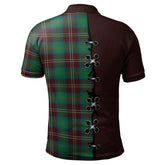 Clan Chisholm Hunting Ancient Tartan Polo Shirt - Lion Rampant And Celtic Thistle Style LU38 Chisholm Hunting Ancient Tartan Tartan Polo